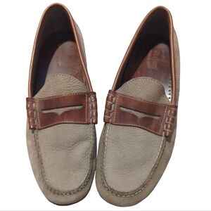 G.H. Bass & Co. Weejuns Wallace Camel Tan Suede Leather Penny Loafers Men's 10